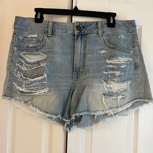 American Eagle High Rise Festival Jean shorts